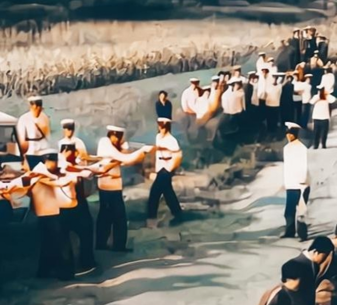 1983年,广东潮汕集体枪决死刑犯的真实情景.