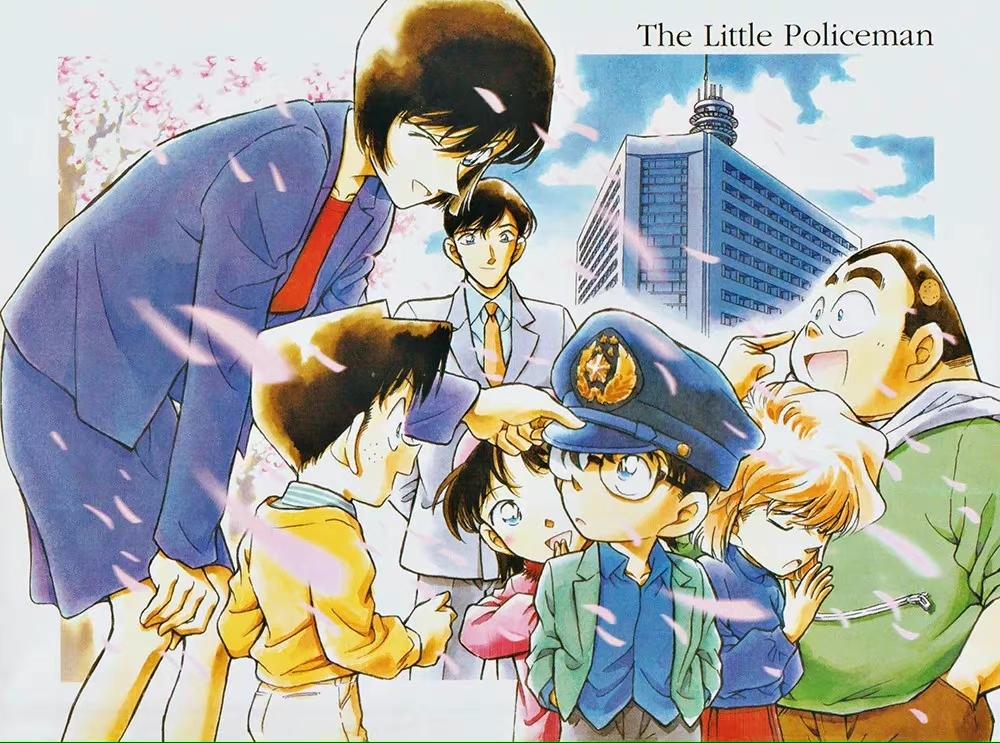 名侦探柯南:m25情报解禁倒计时,青山手绘警校五人组&柯南封面