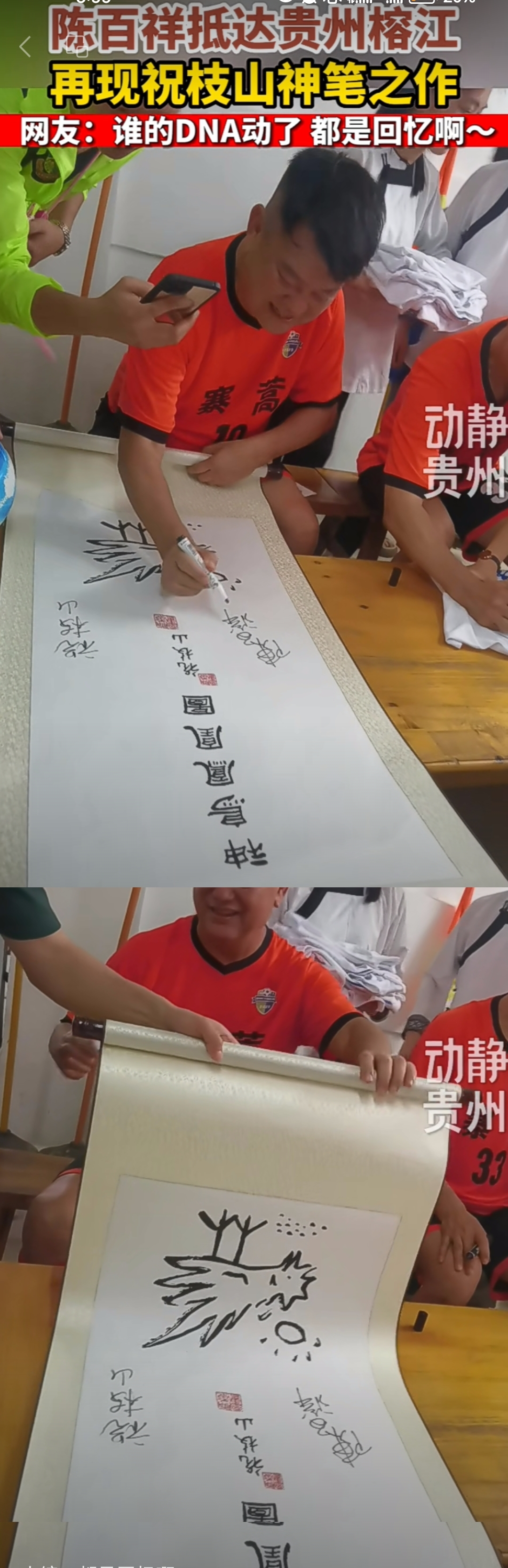 陈百祥(多隆,祝枝山)已经到达榕江,网友们要的神鸟凤凰图奉上!哈哈哈