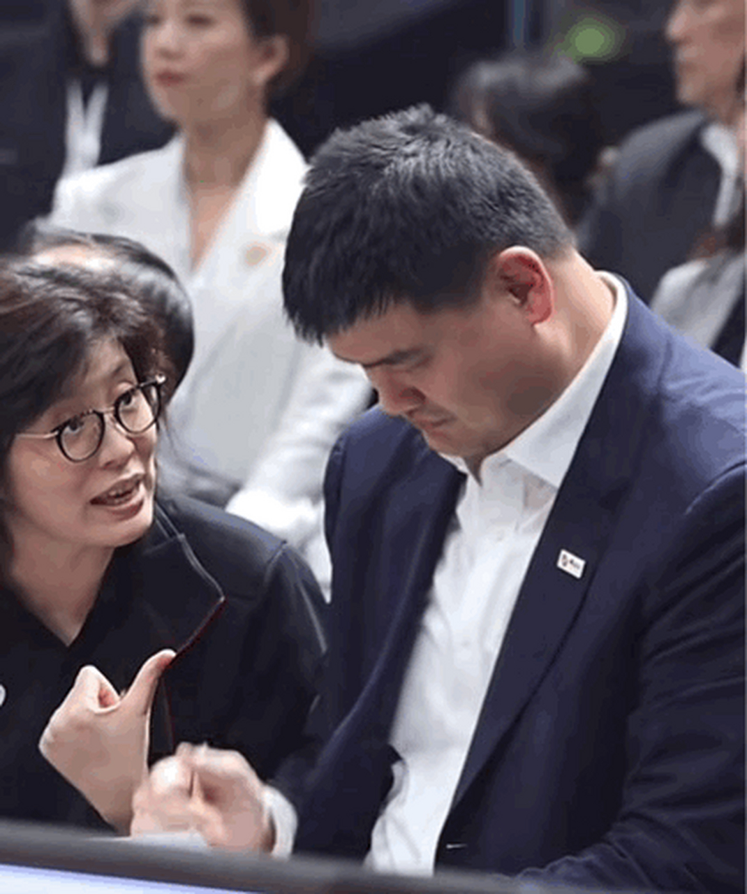 越看越想笑,叶莉最后的眼神和表情瞬间暴露了姚明的家庭地位,这就是