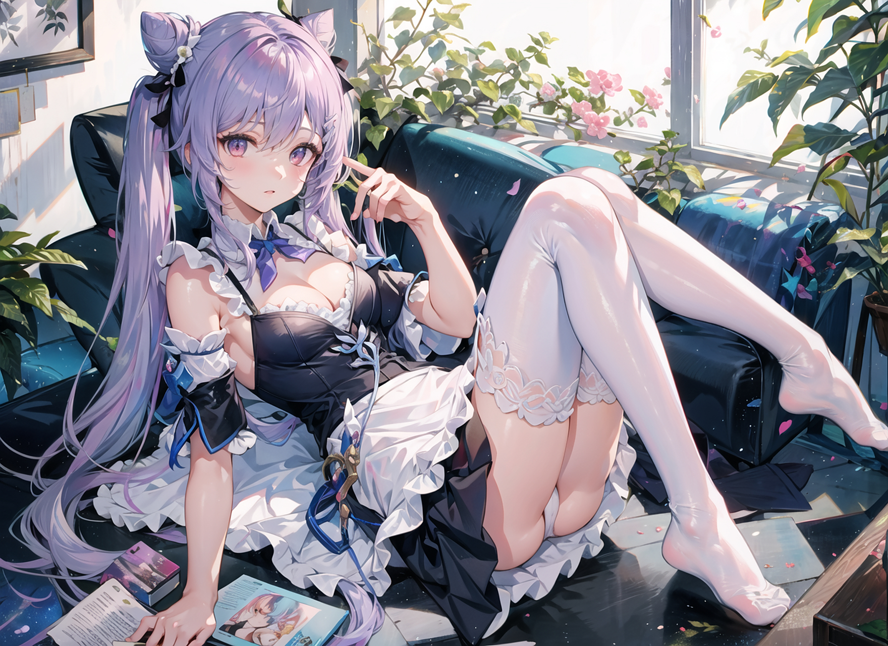 原神美图分享74 女仆装刻晴