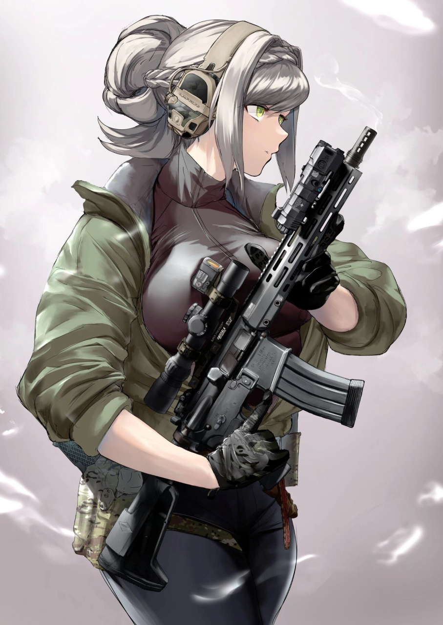 二次元战术少女造型集|||#二次元# #插画# #动漫#  画师见水印