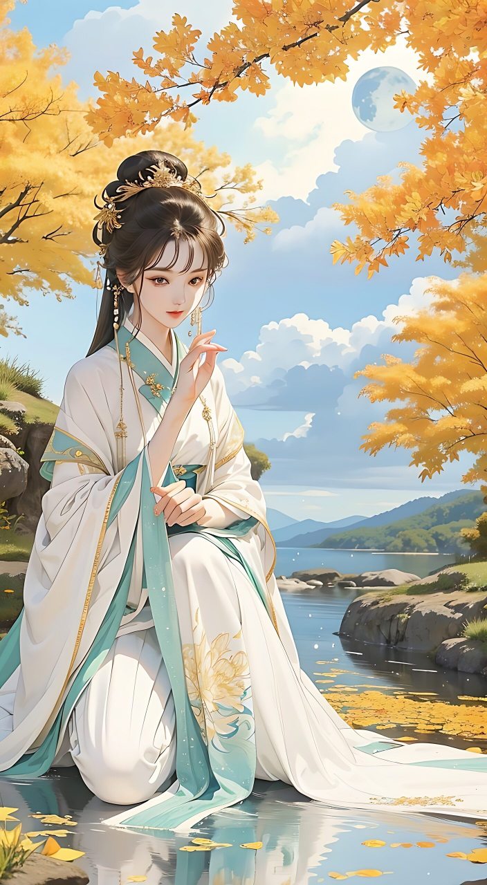 古风美女高清壁纸#ai共创计划# #ai绘画# #美女