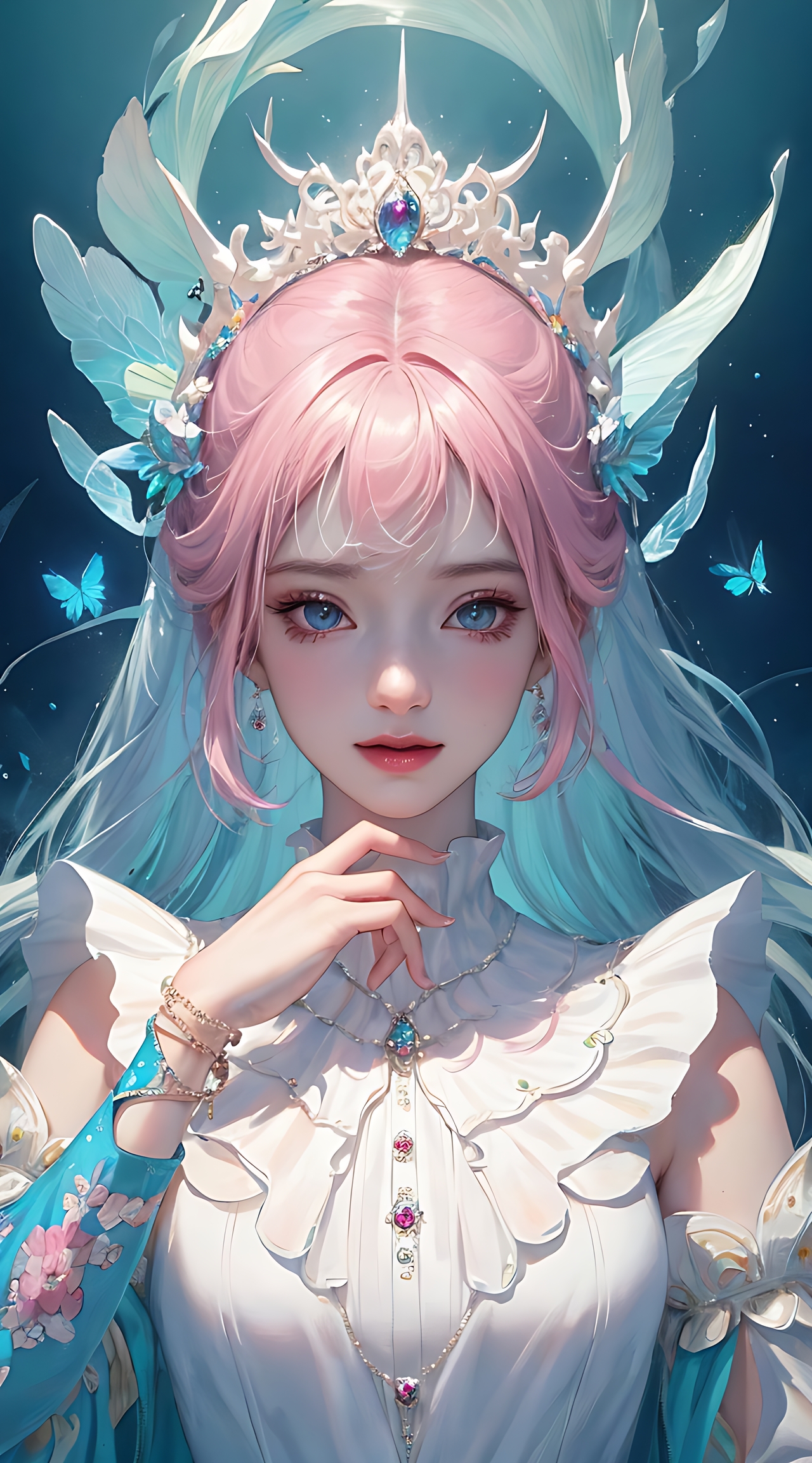 ai生成的二次元动漫小姐姐