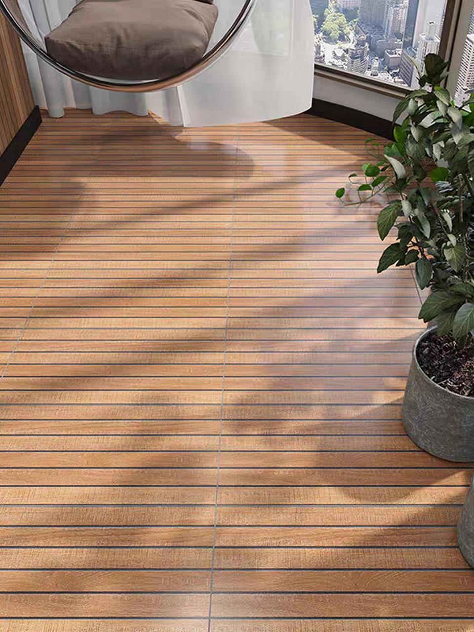木纹砖庭院地砖阳台防滑地砖