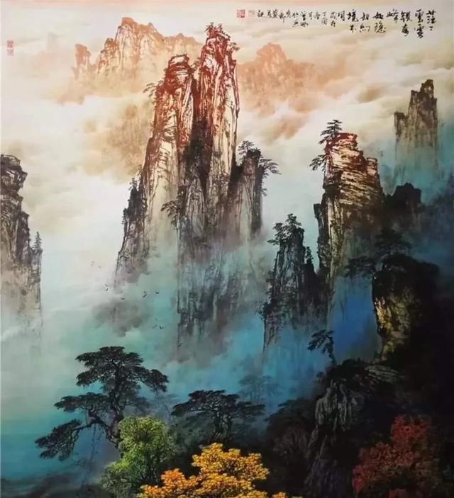 曾刚当代山水画家排名图片