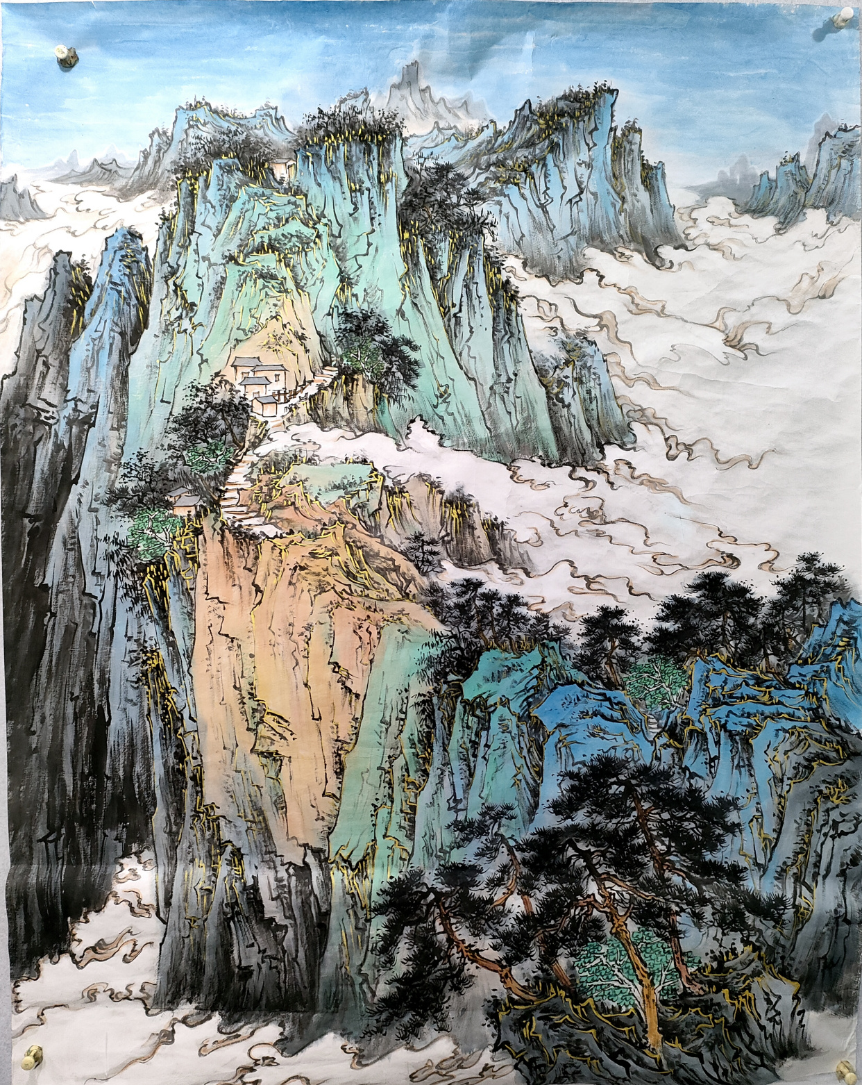 青年山水画家蒋德文新作