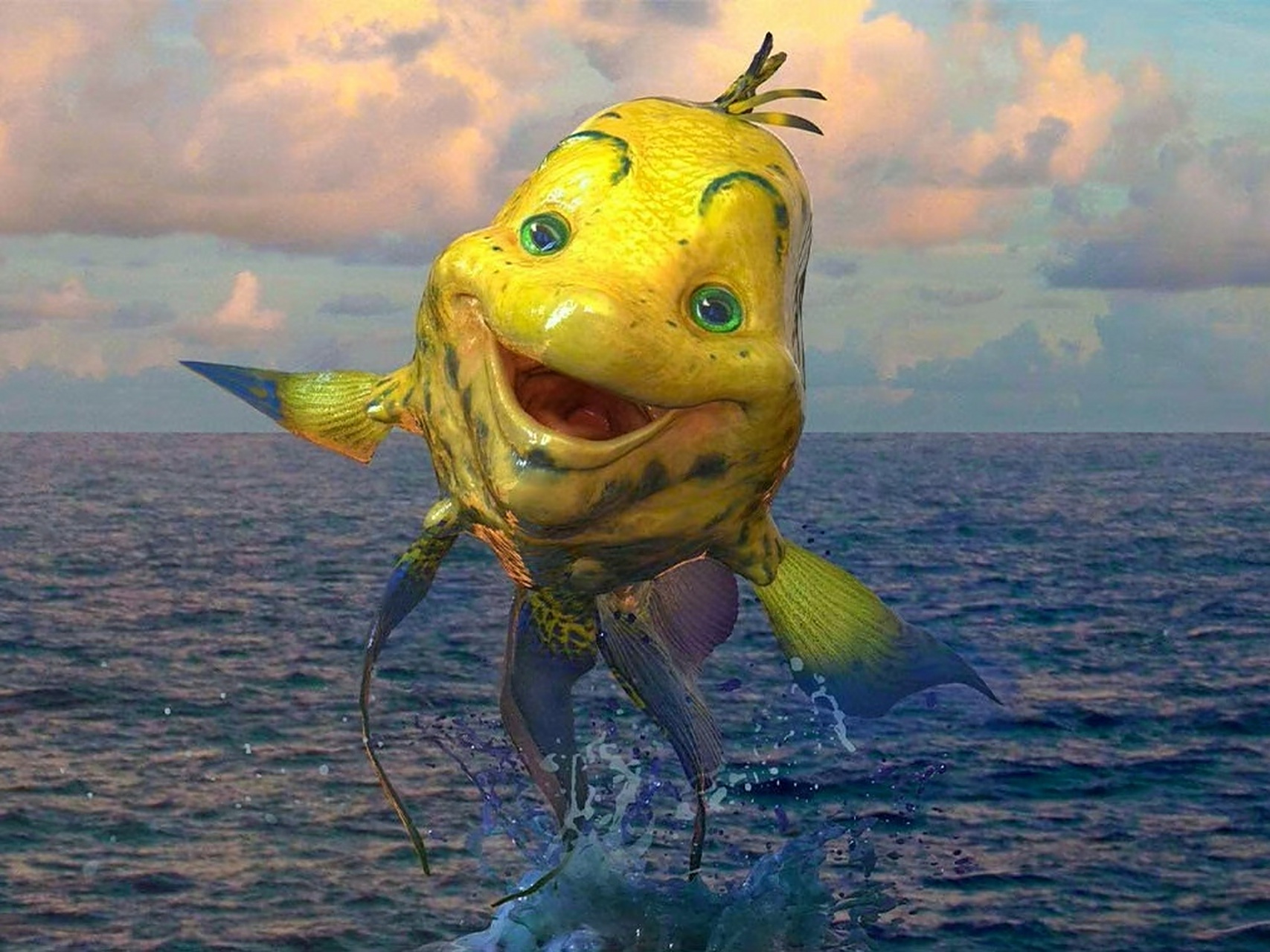 迪士尼# 小美人鱼里的鱼,怎么丑萌丑萌的?96