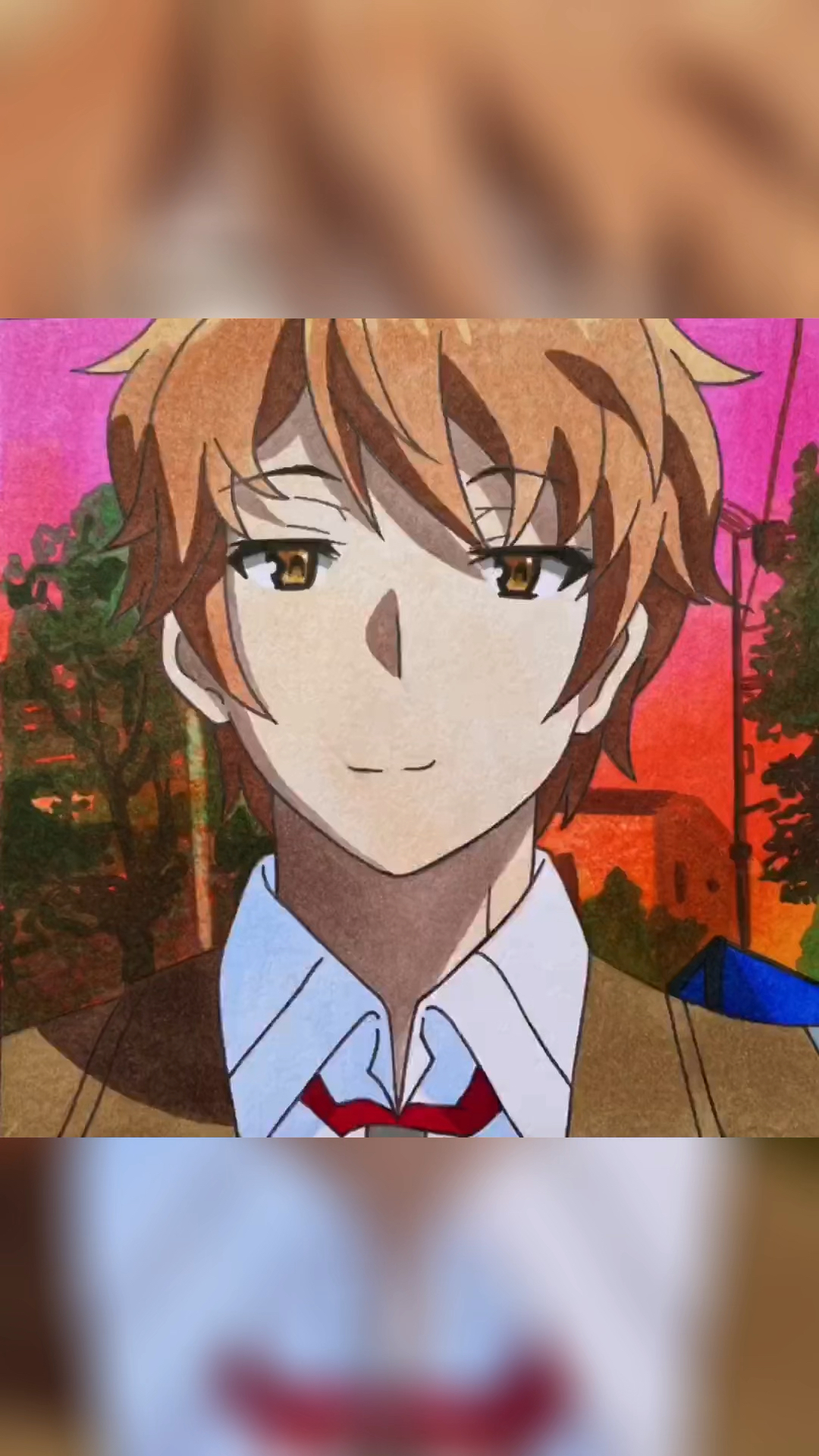 手绘动漫青春猪头少年不会梦到兔女郎学姐锌川咲太