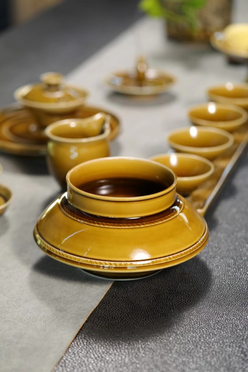 青贡龙窑琥珀#建盏