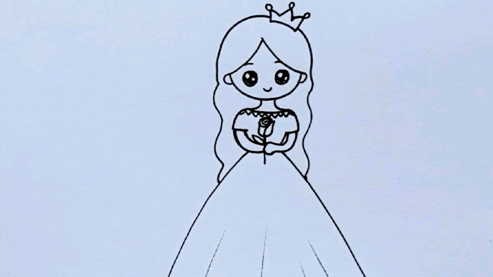 小公主简笔画,宝妈收藏哦