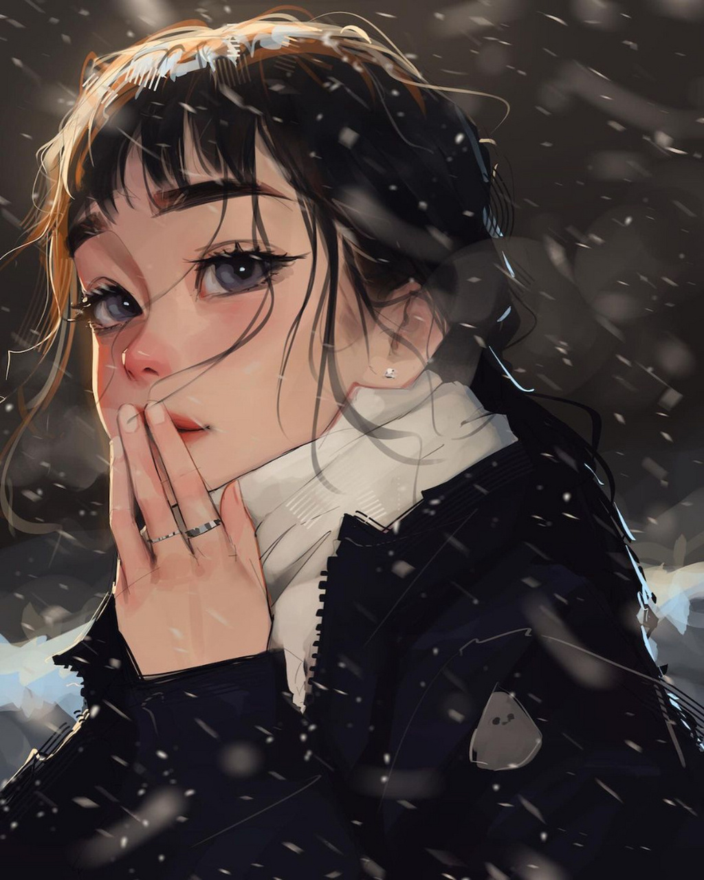 来自插画师 sam yang 笔下阳光的少女 676767#插画