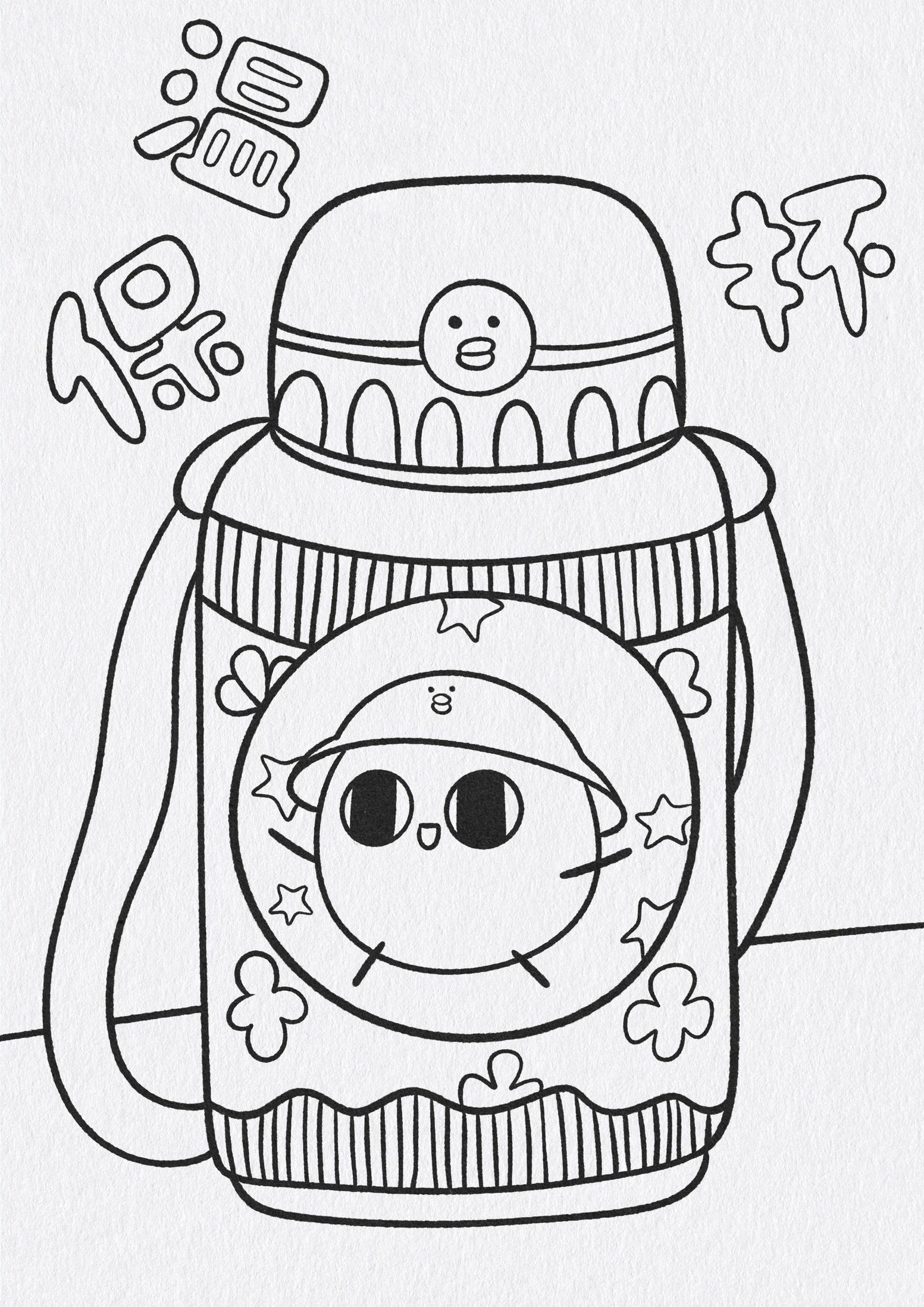 儿童画线稿分享