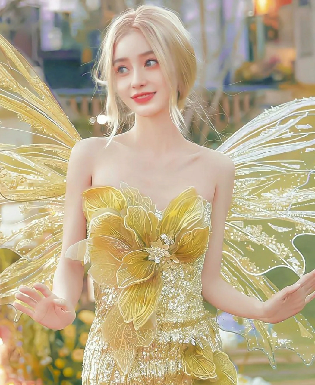 回忆去年anglebaby的生日写真,森林中飞出的金发小精灵