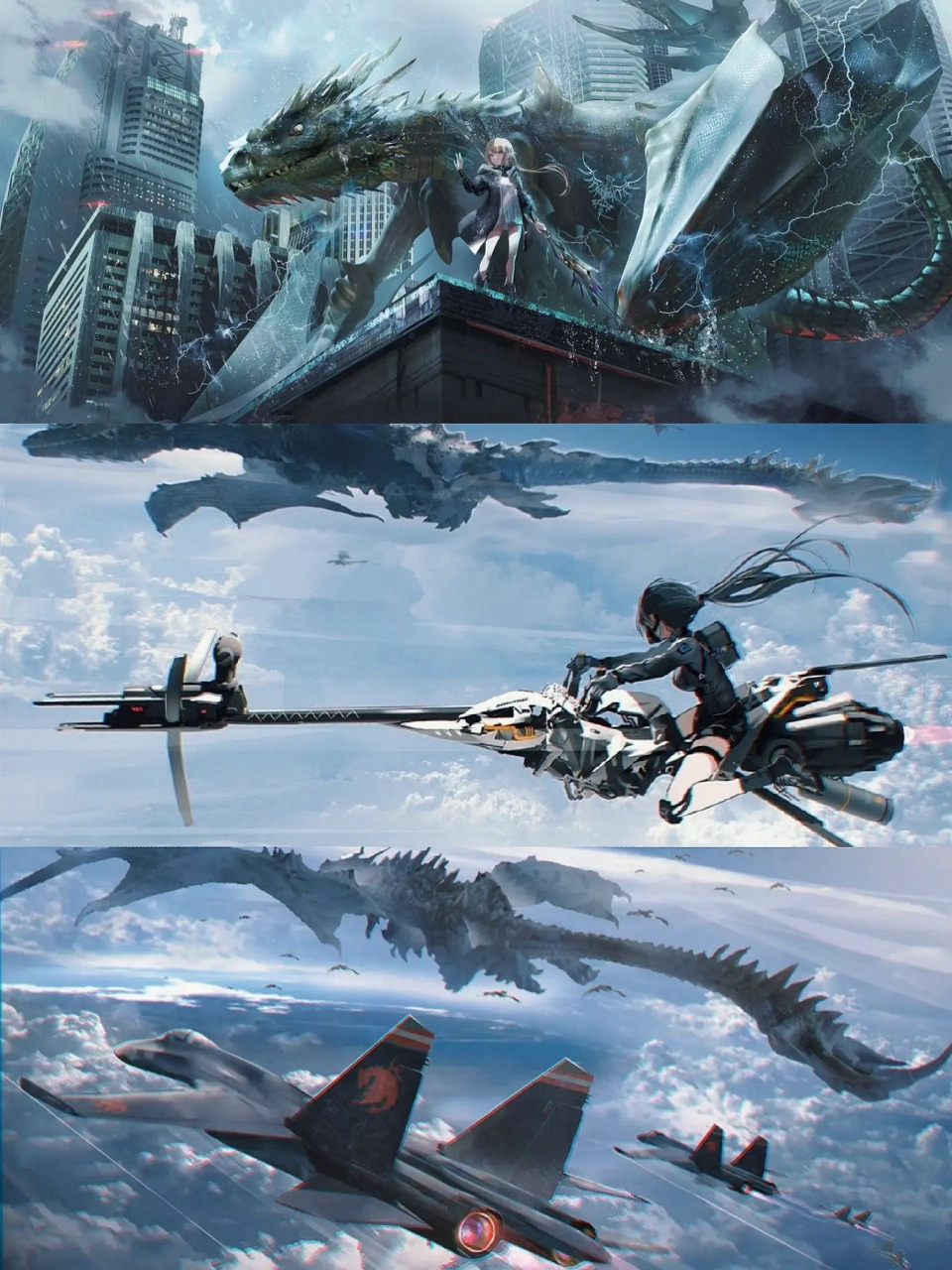 少女战士  远古巨龙与硬核机械的科幻战斗!