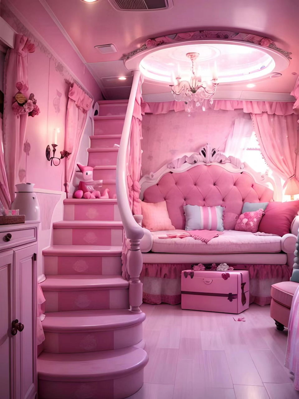 粉色系公主范房车 96粉色系公主范房车,移动的梦幻城堡07 96