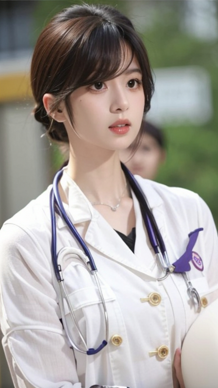 白大褂美女图集,气质白衣天使护士姐姐艺术照写真#养眼美女# #致敬