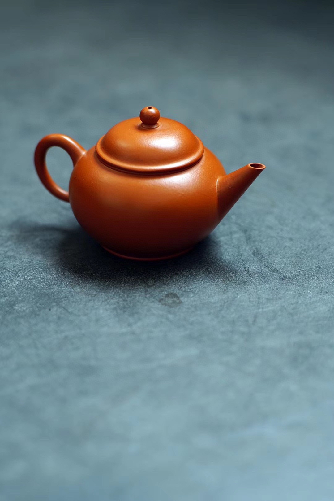 宜兴紫砂壶盛益明全手工水平壶黄金朱泥160cc