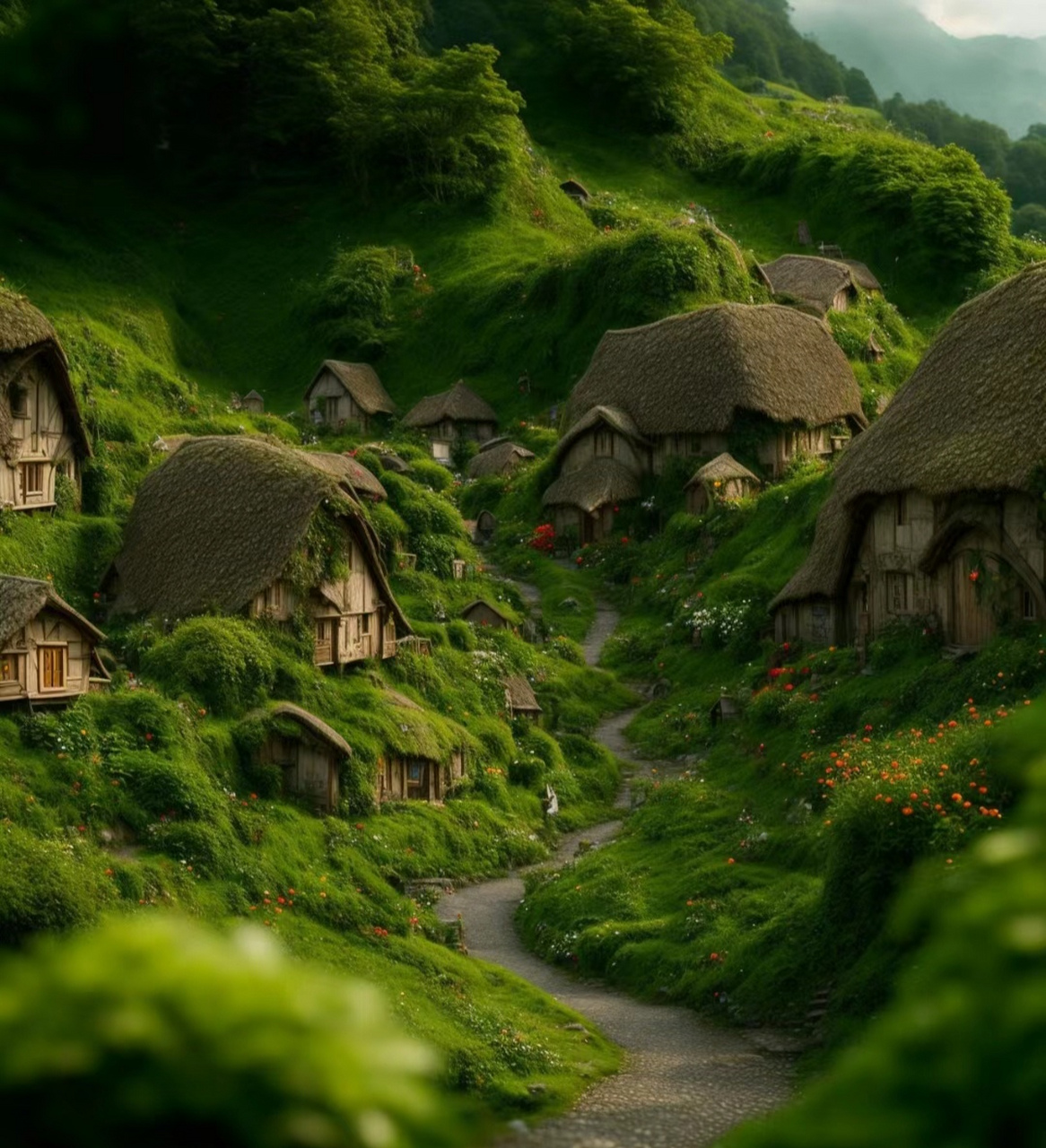 美丽   宁静    温馨的村庄