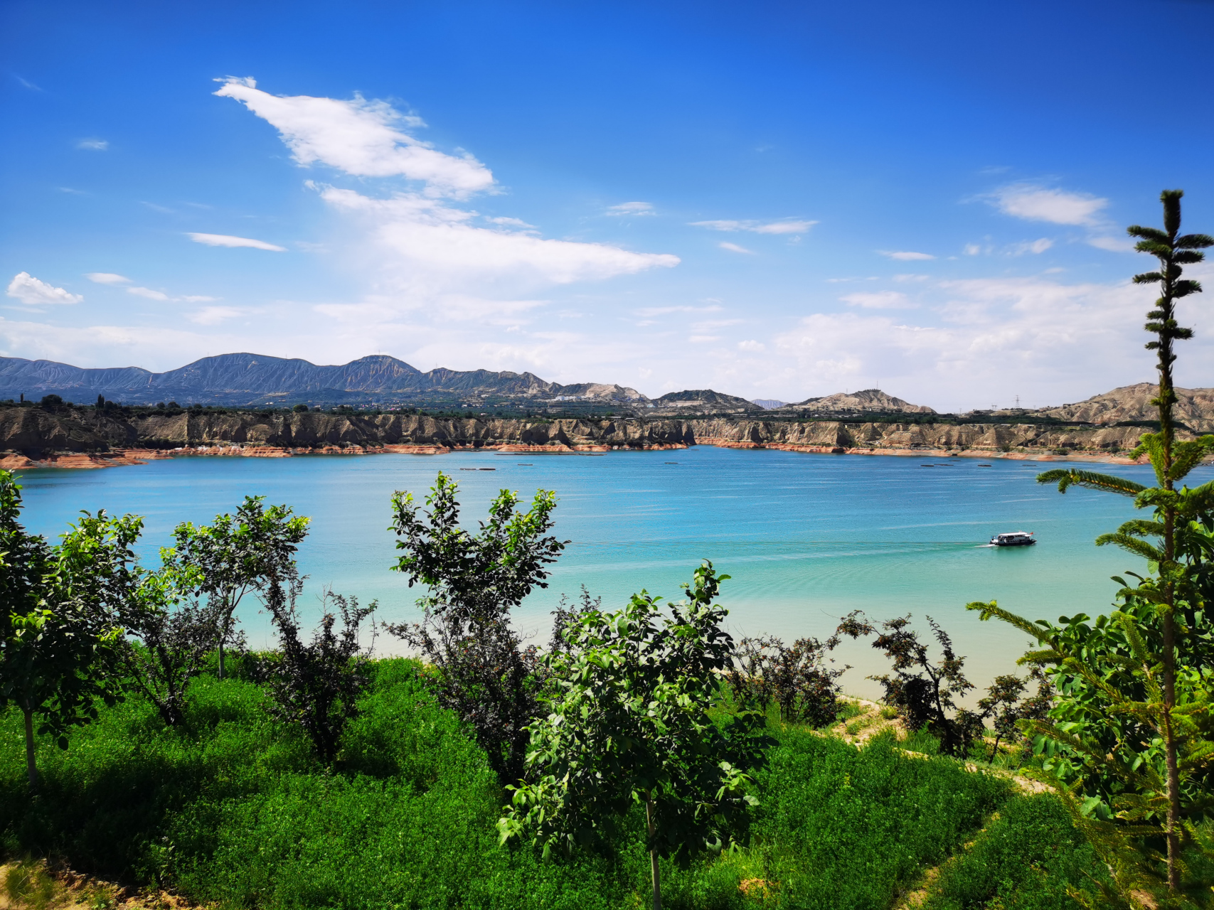 刘家峡水库景观台风光,黄洮交汇观景台,高咀观景台,东乡奔驰沟观景台