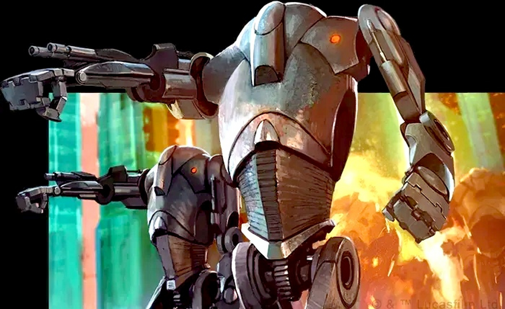 《星球大战 克隆人战争》贸易联盟 b2超级战斗机器人设计欣赏,是独立