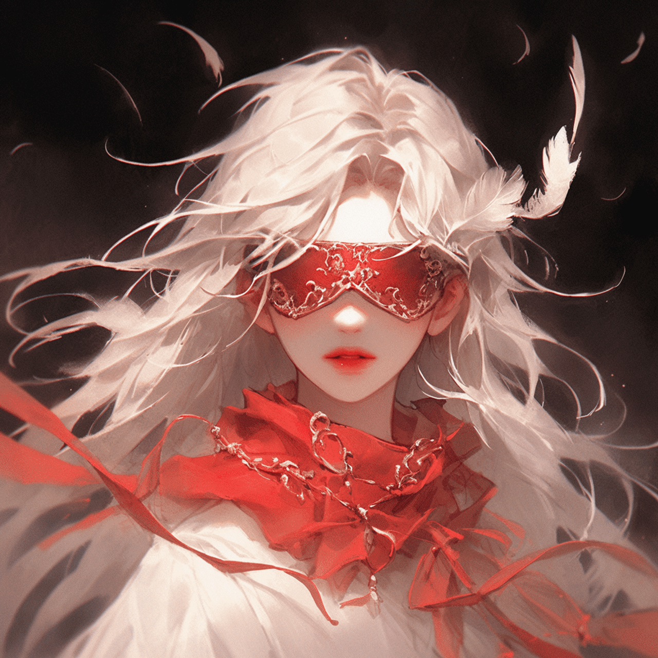 蒙眼女侠客#ai绘画# #古风女侠