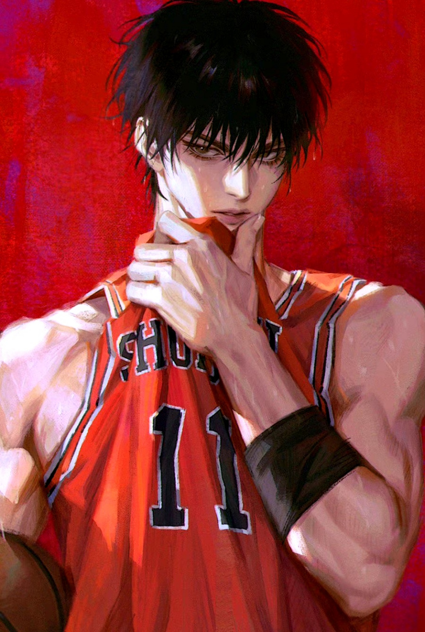 灌篮高手流川枫,q版好萌,主打一个反差