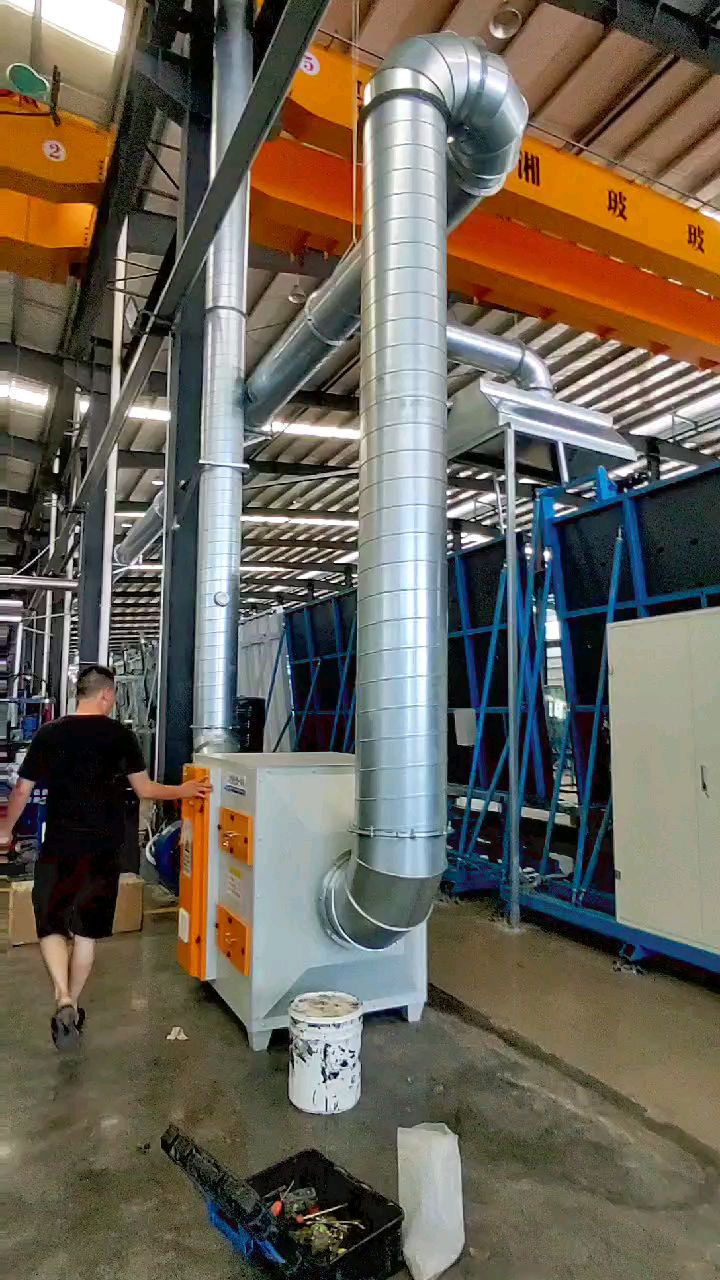 长沙厂房除尘风机通风管道安装,工业废气处理如何安装?