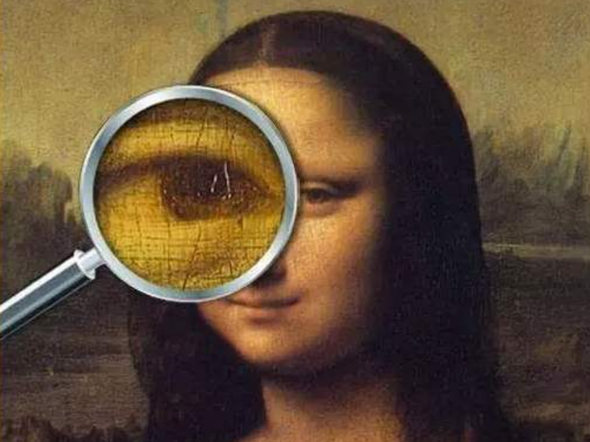 达芬奇画的蒙娜丽莎,玄机根本不在微笑,用高倍放大镜看发现秘密