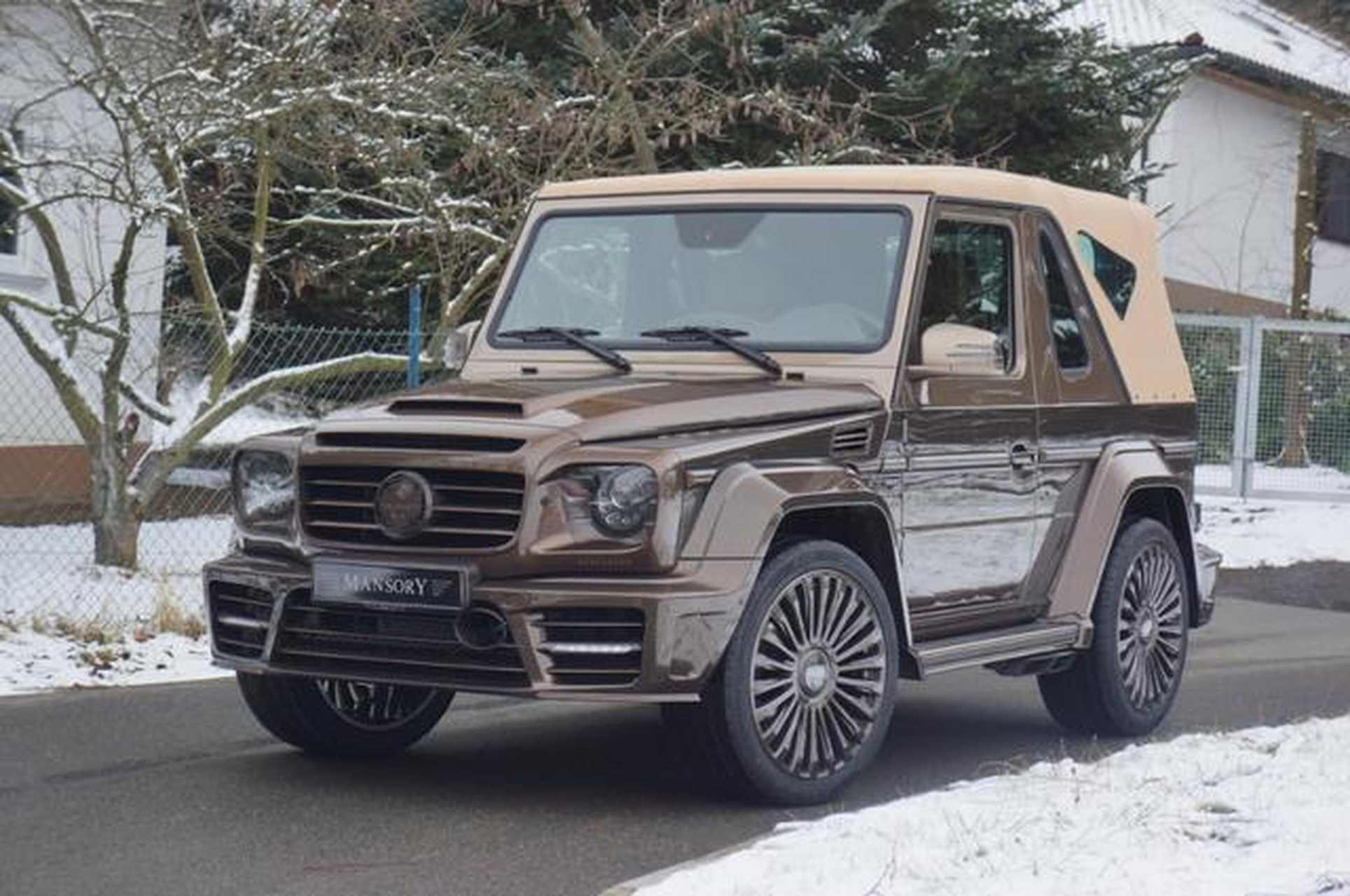 迈莎锐定制版敞篷双门奔驰g500#百度初秋打卡挑战赛