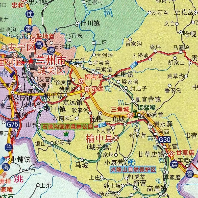 2020兰州市行政区划图图片