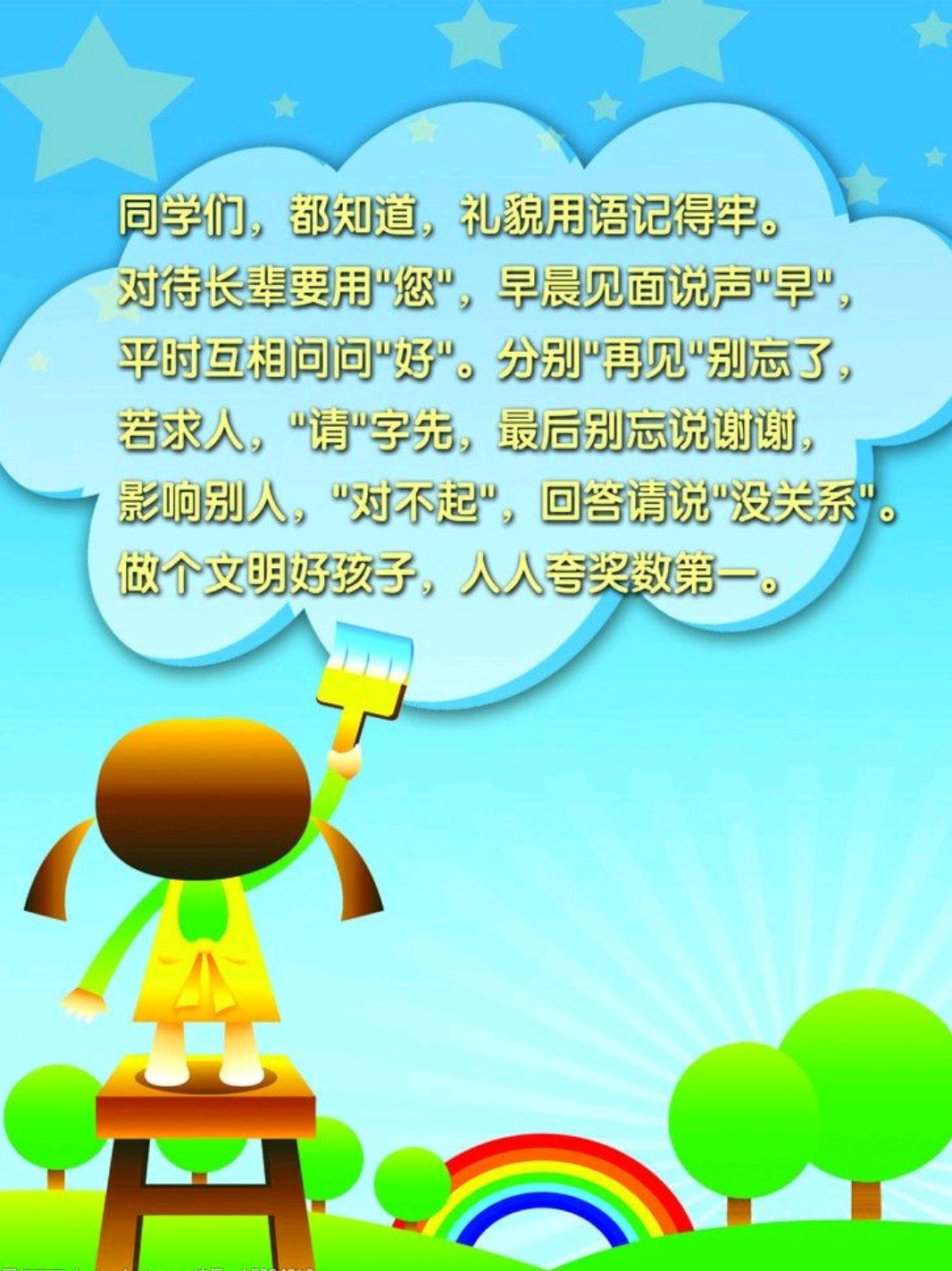 日常起居常用礼仪:小朋友,跟我做起来