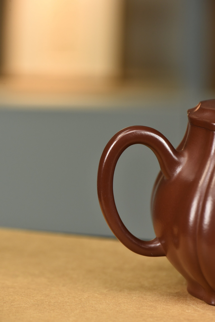 年新作【禅墩·鹿鸣】  原矿紫朱泥,冰窖冷藏泥料,300cc#宜兴紫砂壶