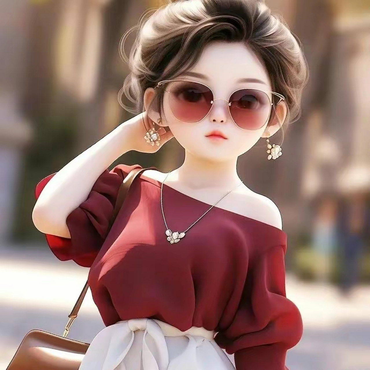 戴墨镜女人头像,要么变美丽,要么变有钱 #九月动态激励计划