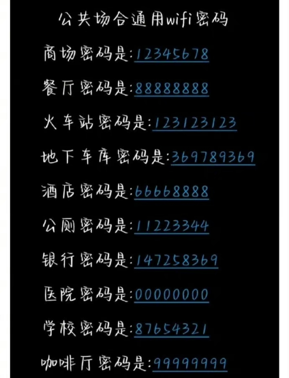 公共场合通用wifi密码,居然真的连上了[大笑][大笑] #生活# #搞笑