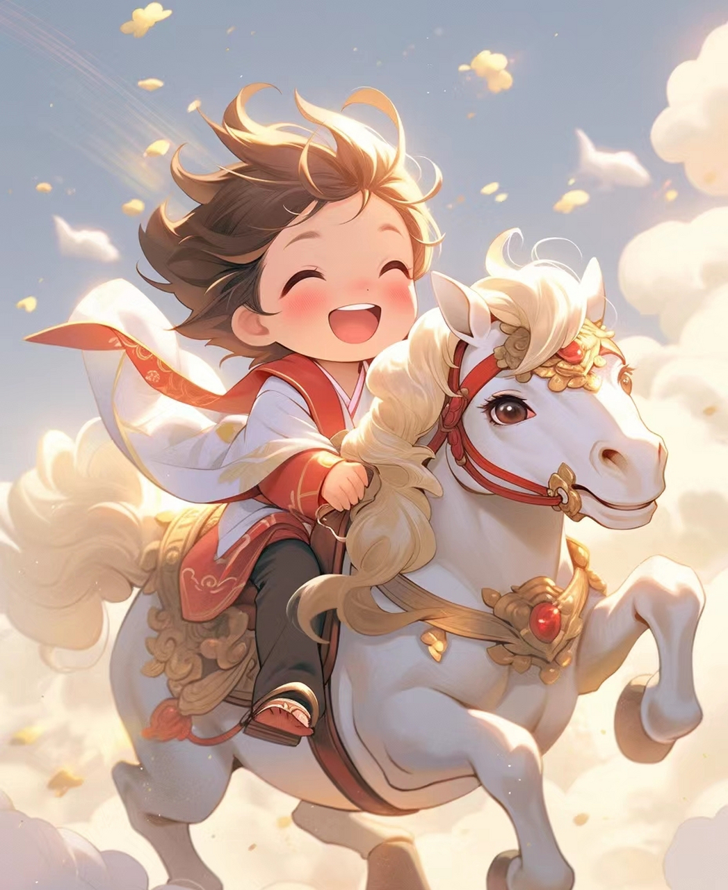 十二生肖拟人之午马男#ai绘画