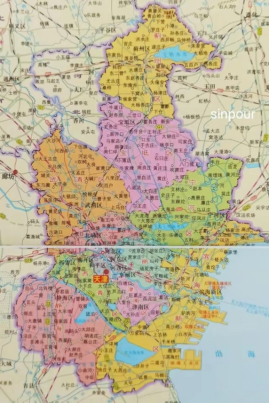 天津全国地图位置图片