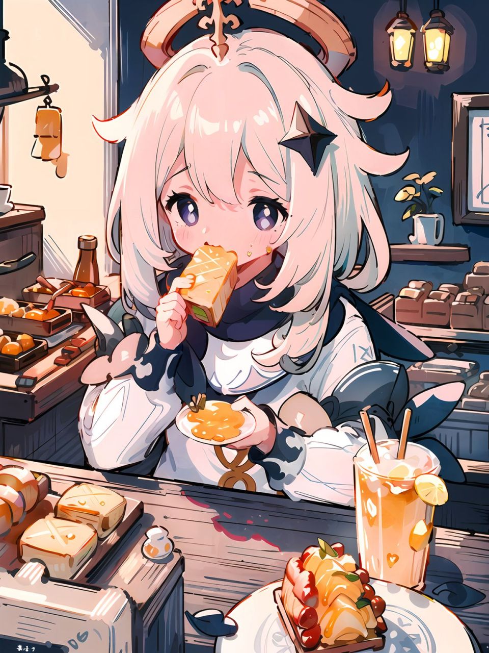 原神壁纸|几个角色的第二技能 夜兰:马拉松 芭芭拉:驻唱歌手 派蒙:大