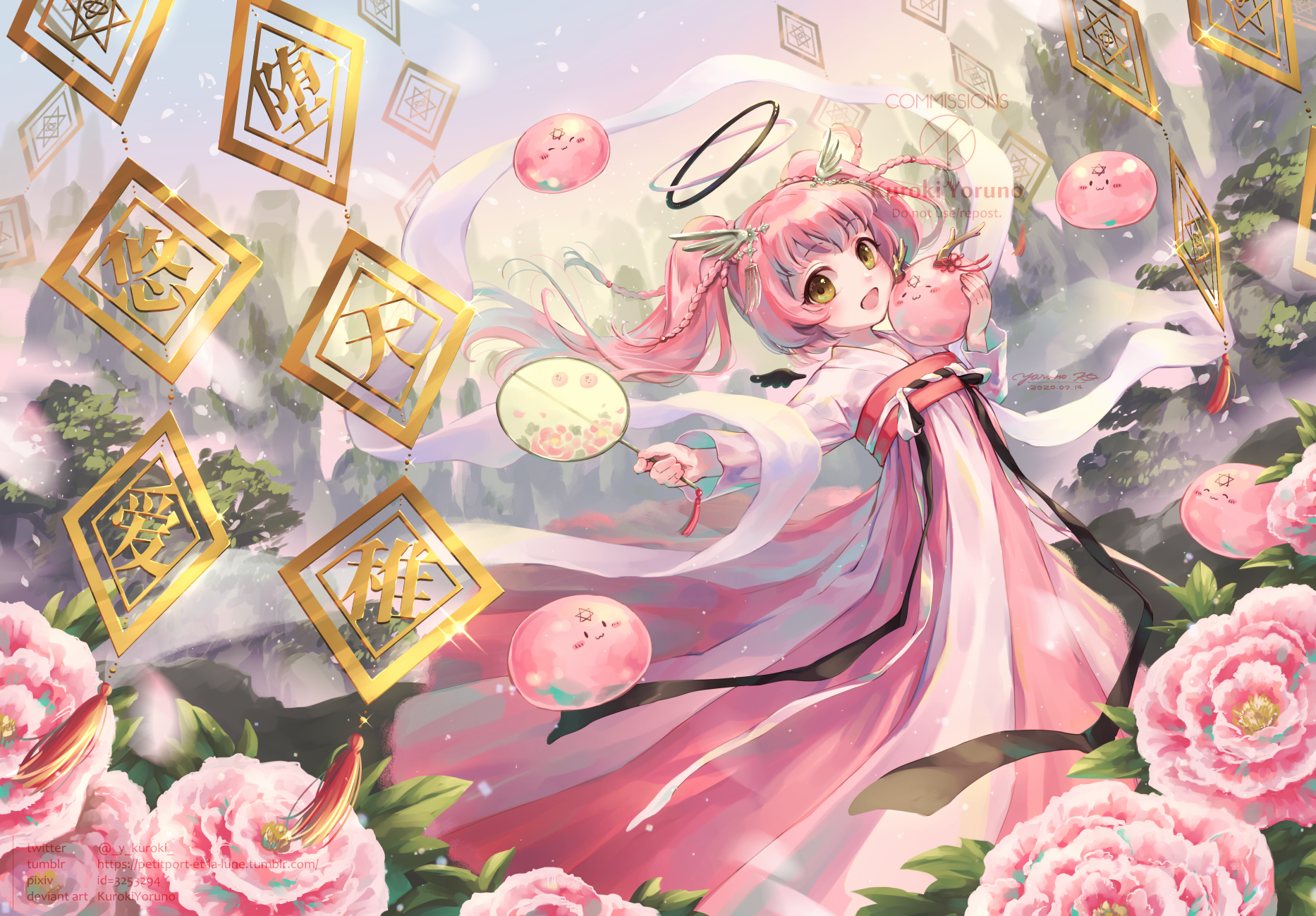 动漫美图,多彩的宫廷文化,汉服女性插画特辑