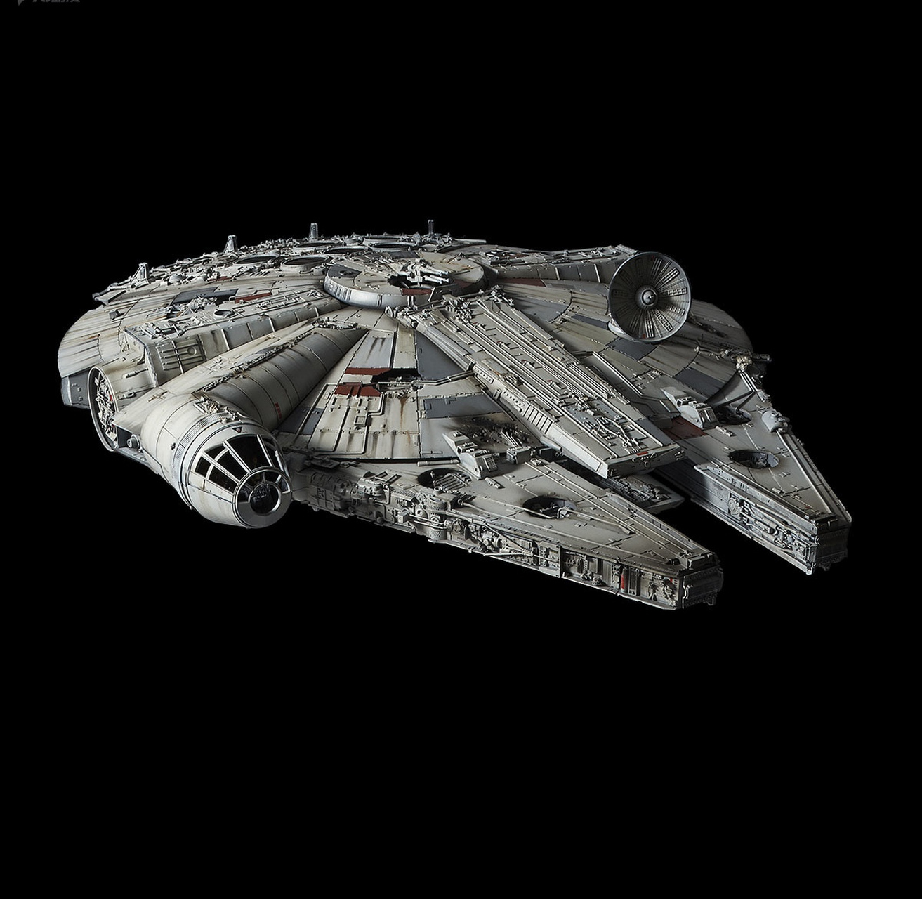 模型欣赏:万代 pb 网限 pg 1/72 星球大战千年隼.