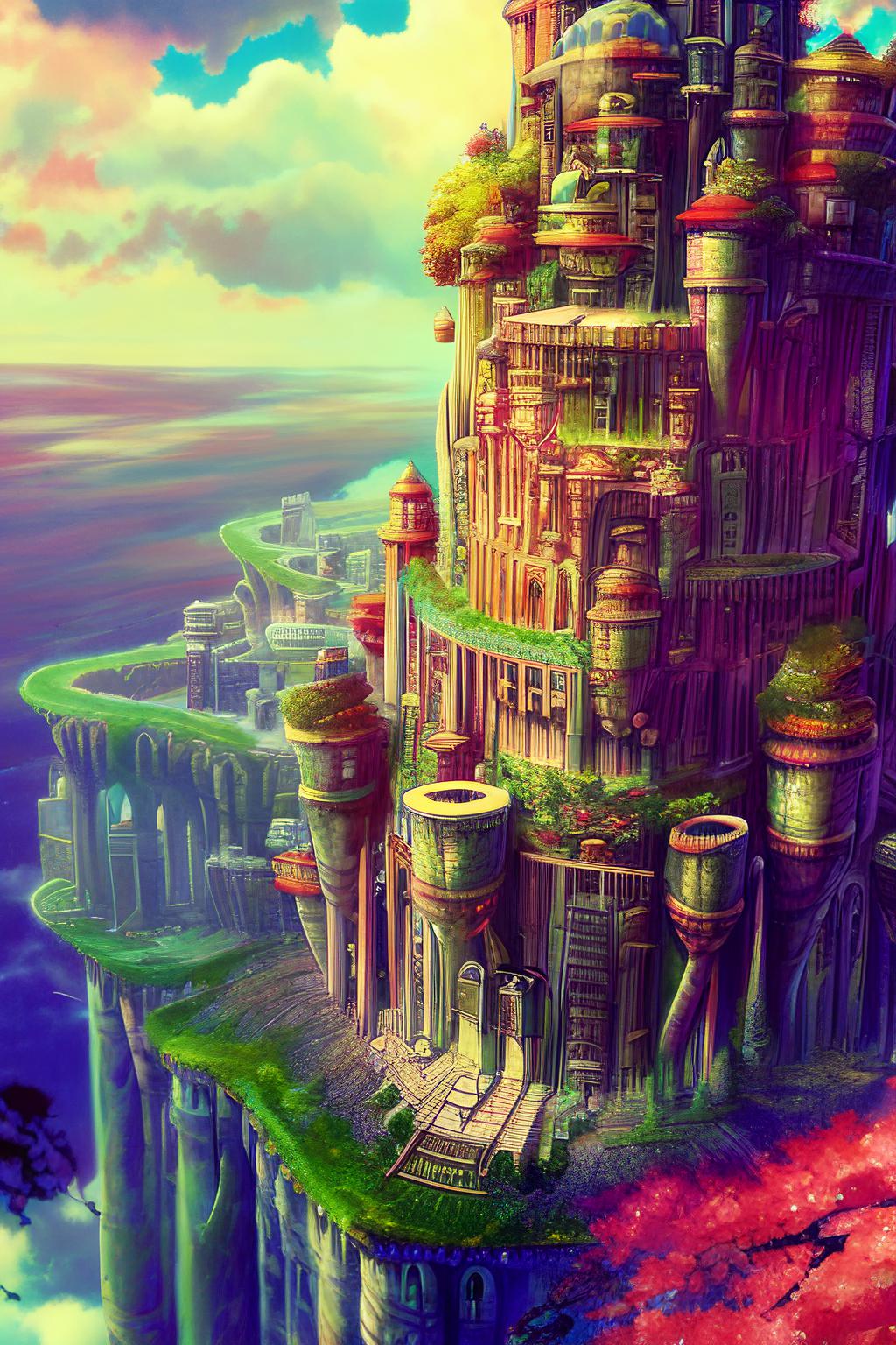 美妙奇幻的空中城堡