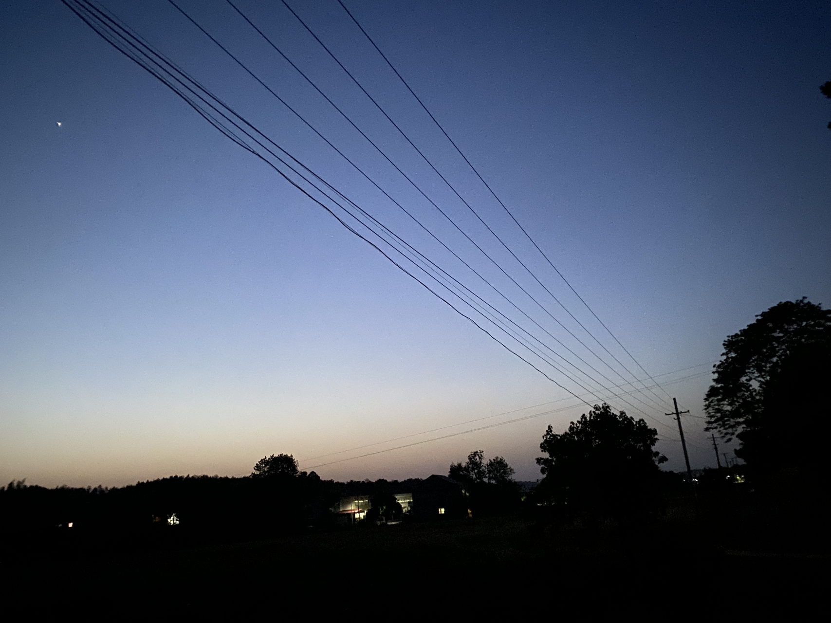 夜景照片真实农村图片