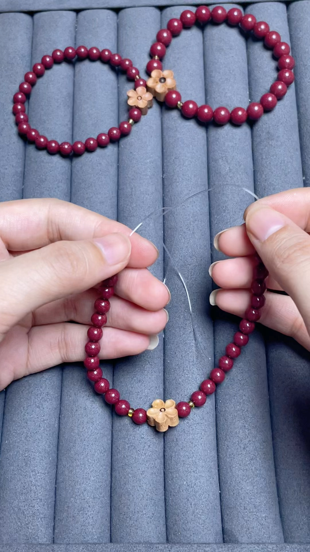 单根弹力绳打结方法