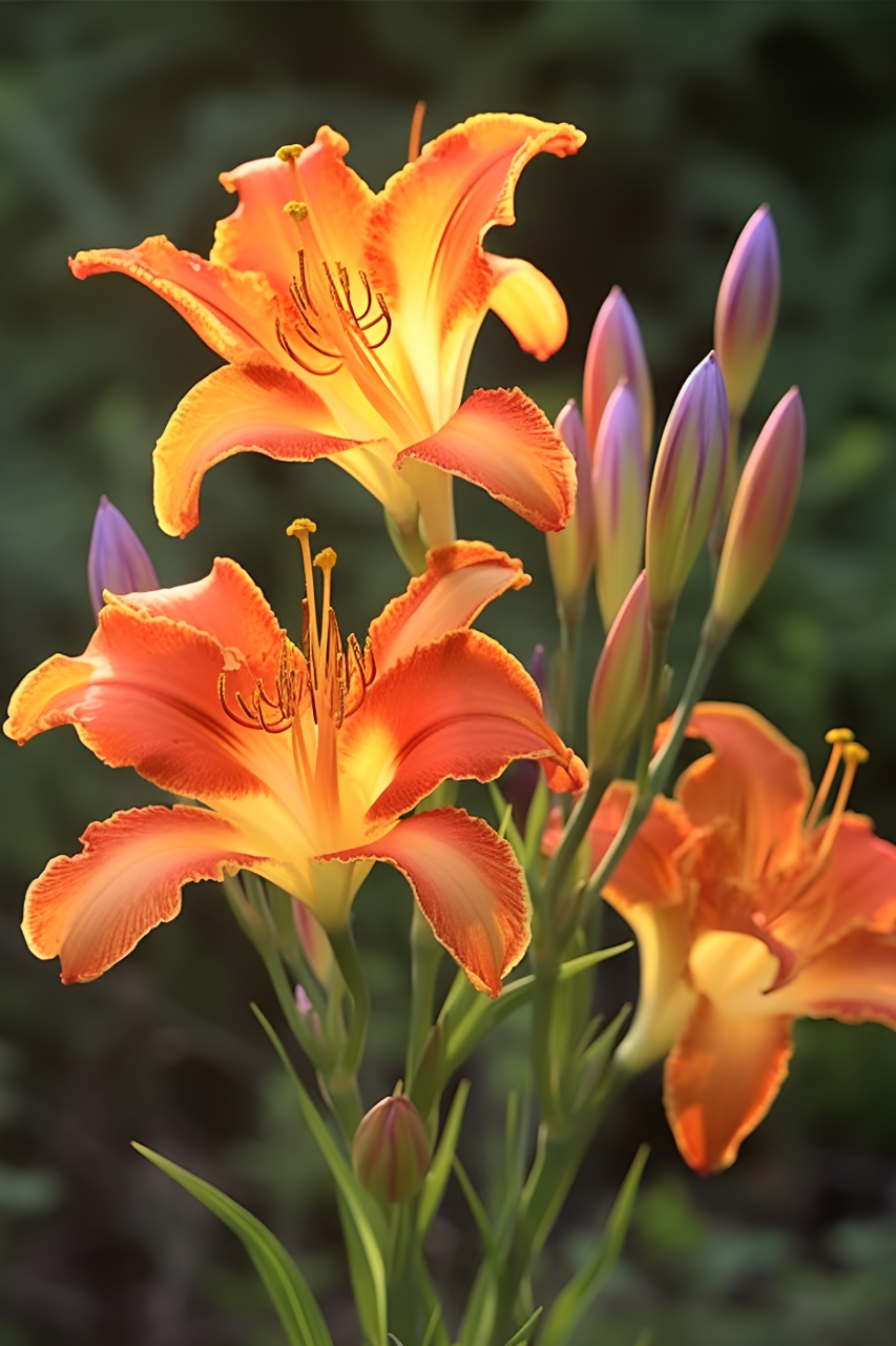 萱草花语:遗忘的爱.寓意为对母亲的爱和思念.