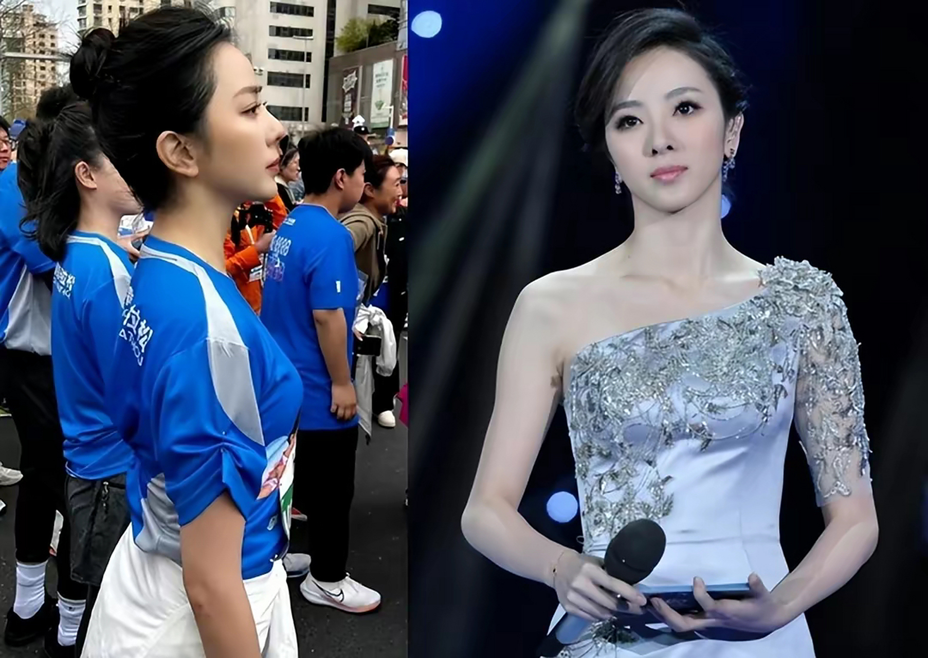 央视主持人李思思近照曝光:跑马拉松大秀身材,37岁还扎丸子头,运动能