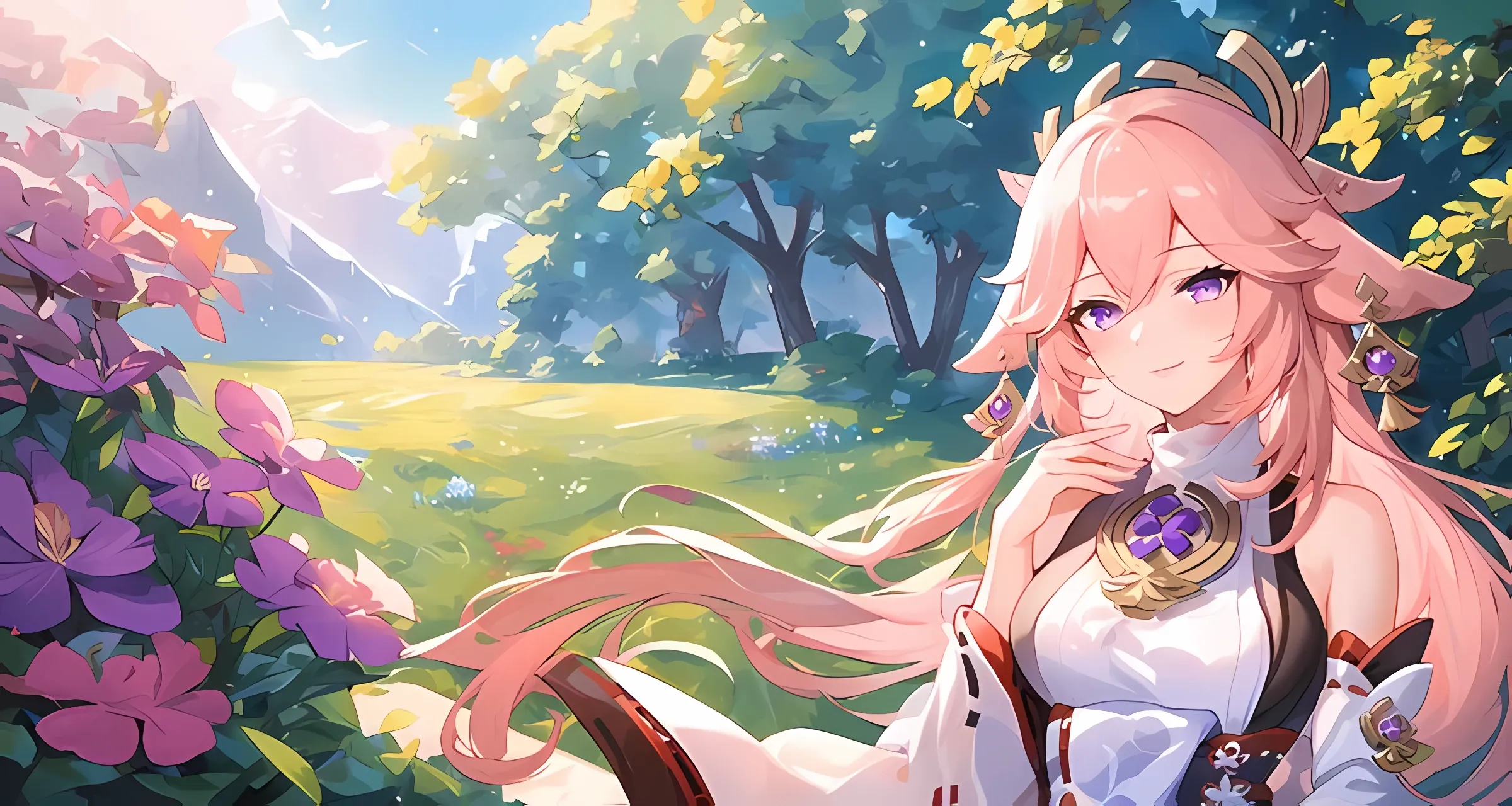 八重神子# #背景图# #原神# 60620567·神子·782820