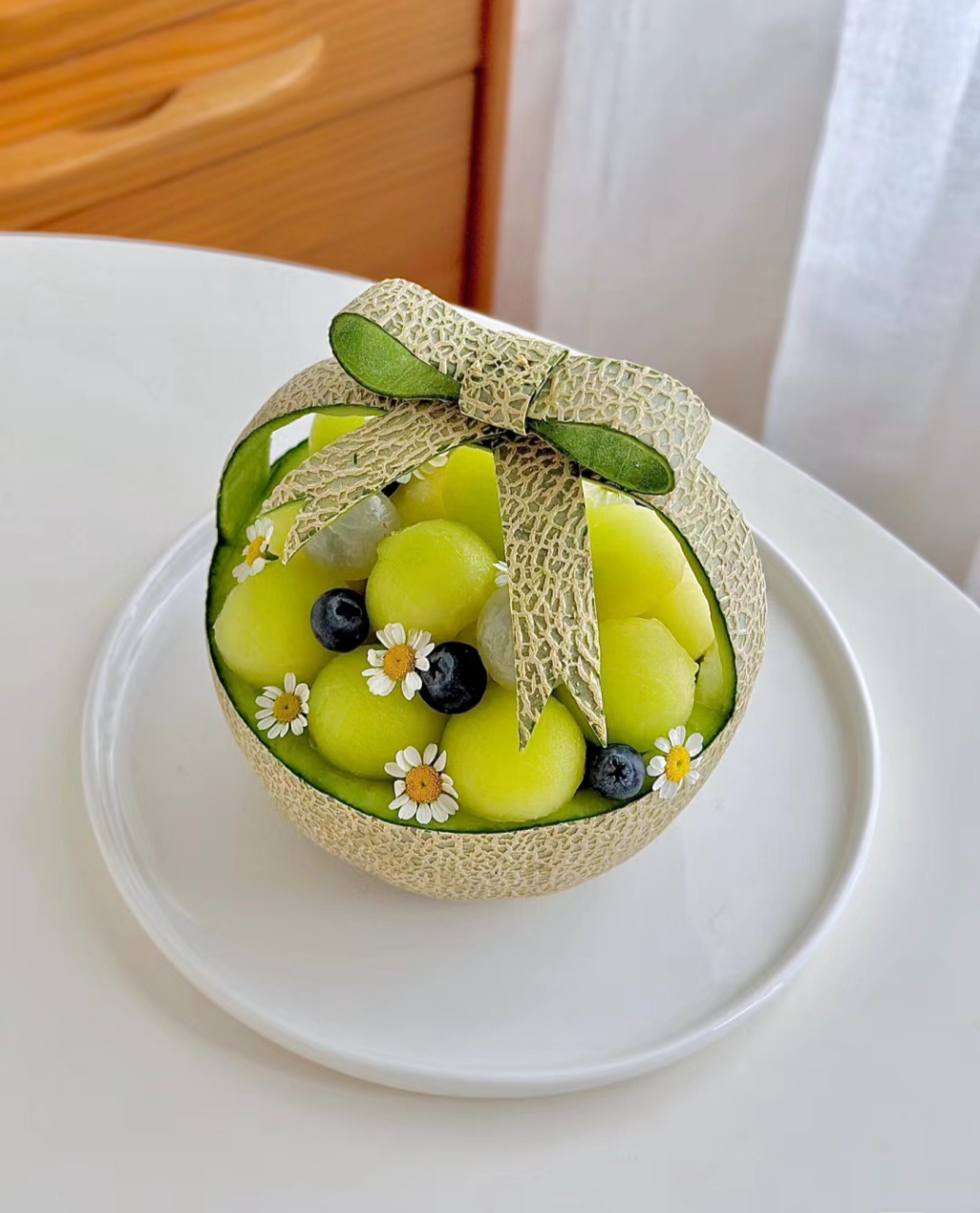 哈密瓜水果拼盘