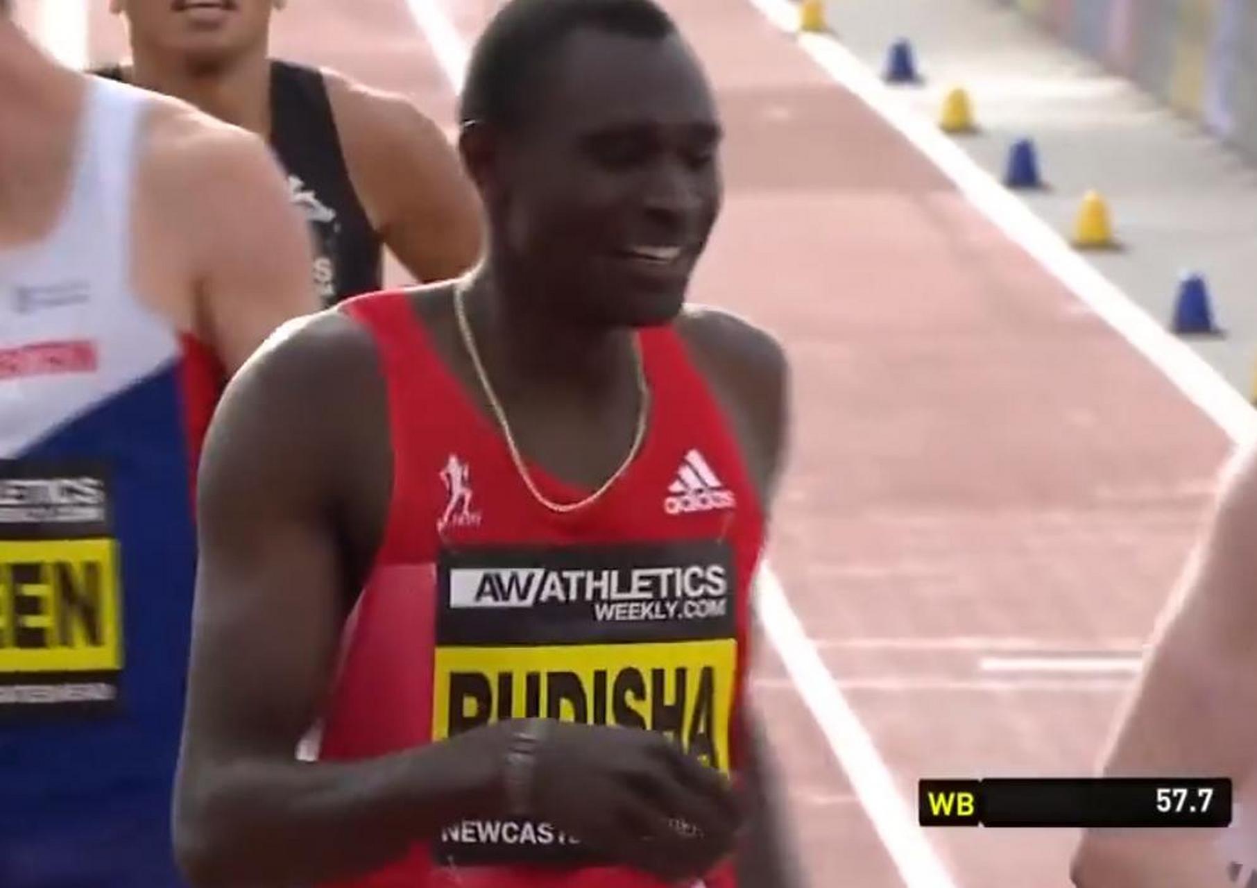 沙跑出了57秒69的成绩,这个成绩也就成了大众心里新的500米世界纪录