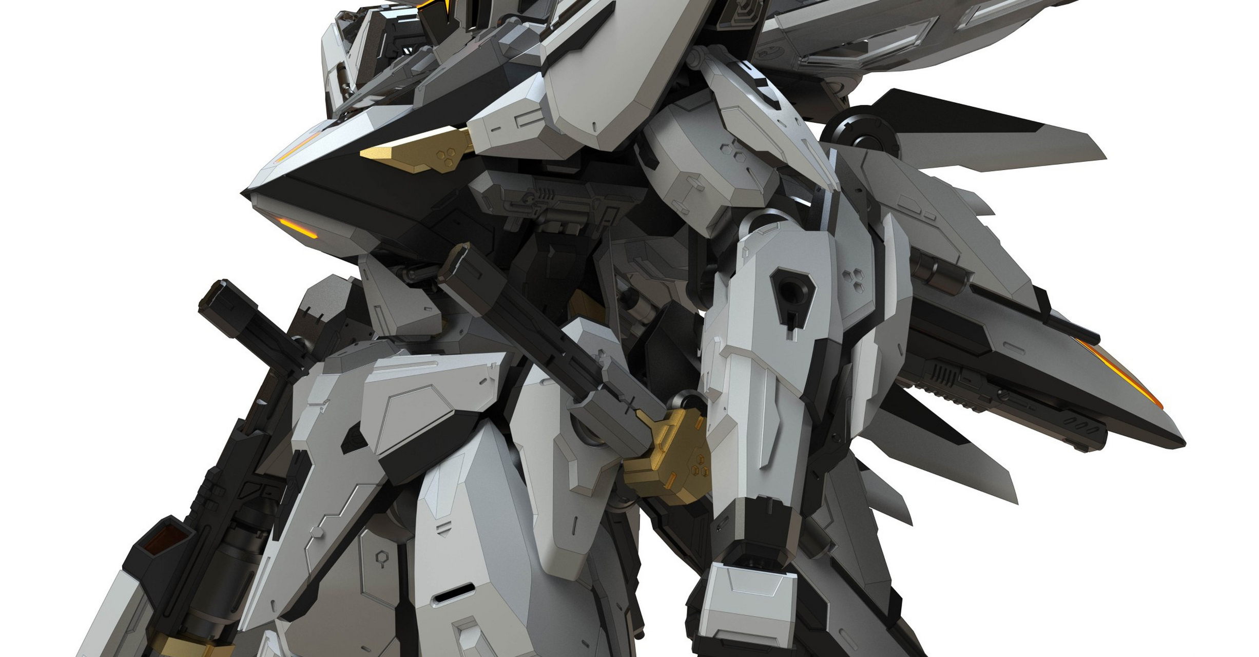 模型欣赏:萝播动漫 人型装甲战纪 白露 空战型机甲.