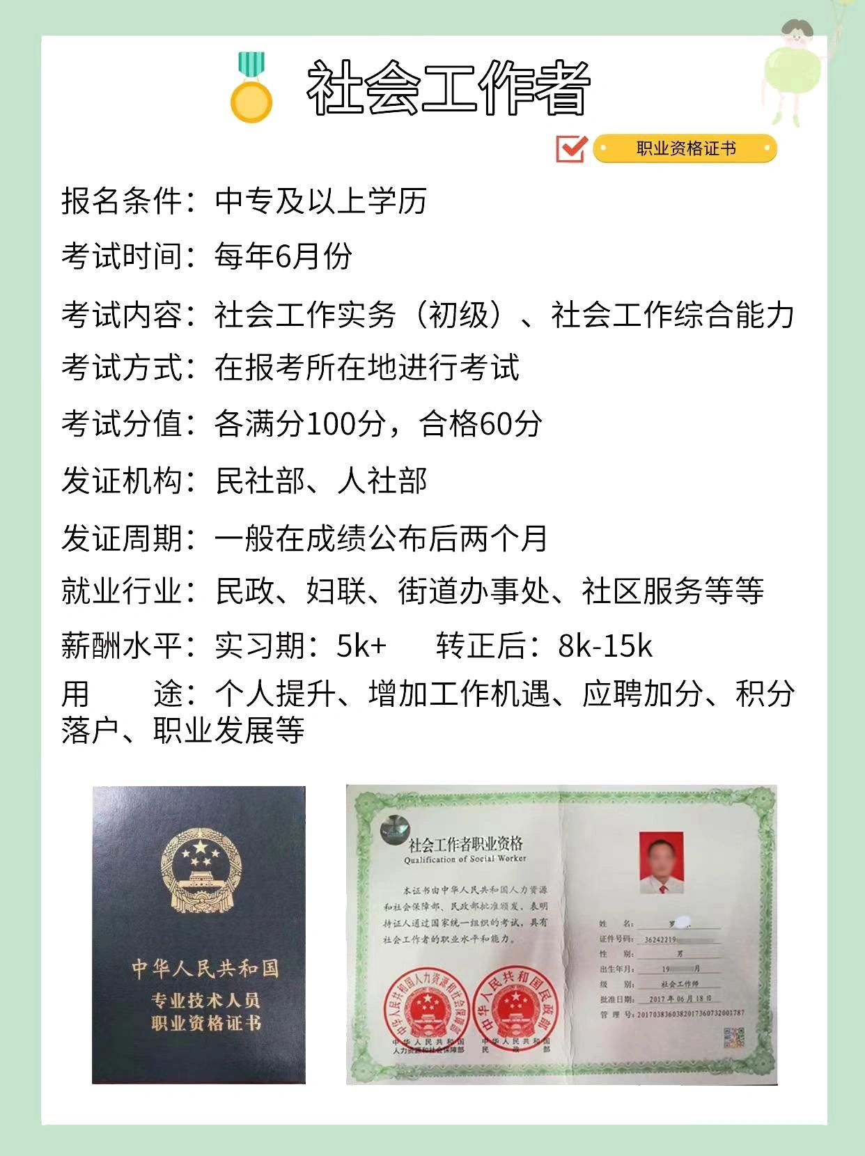 社工证考试!